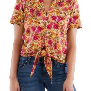 KUT FROM THE KLOTH Penelope Floral Camp Shirt